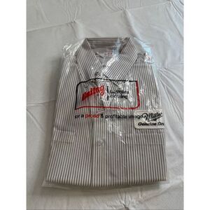 NOS Miller Genuine Draft Unitog Vintage Button Up Work Shirt Size 15-15 1/2 Reg
